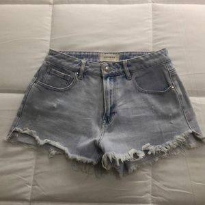 Denim shorts